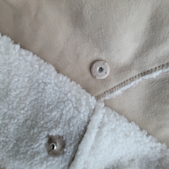 Dylan Boho Faux Suede Sherpa Fur Vest Size M - Picture 10 of 10